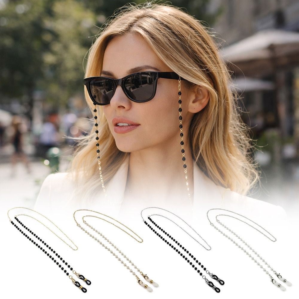 Fashion Flower Beads Eyeglass  - Mask Chain Holder review and price
