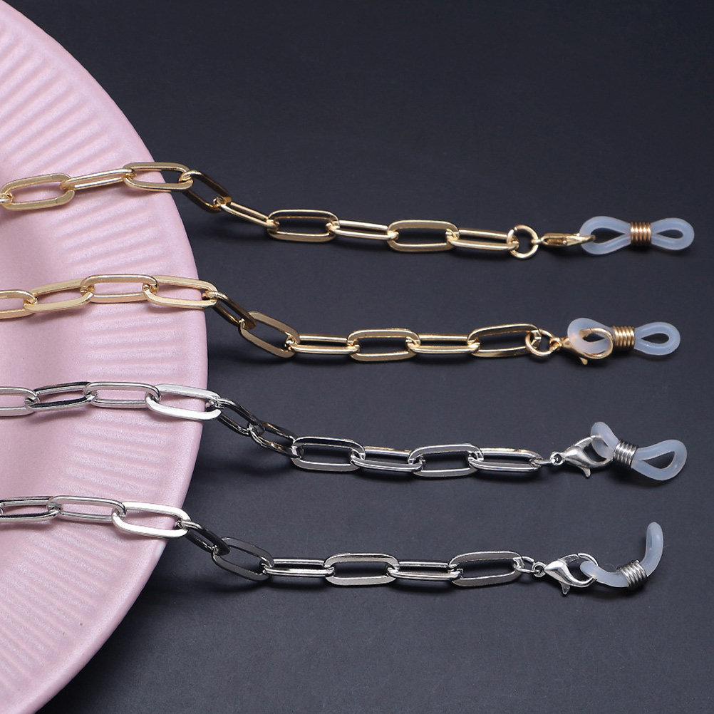Metal Gold Paperclip Link Eyeg - Mask Chain Holder review and price
